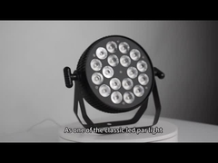 Światło LED płaskie 18 leds RGBW 4 w 1 DMX