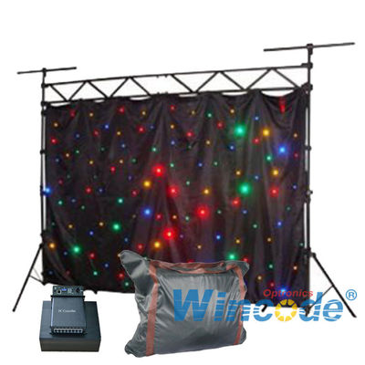 Dobra cena. DIY elastyczny efekt tłumienia zasłony LED 6 kanałów Dźwięk aktywny 2m x 3m w Internecie