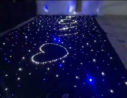 Dobra cena. DJ Stół LED Zasłona Kolor Stopniowa Zmiana Led Mesh Zasłona DIY Kształt 20W RGB / Jeden kolor 6 kanałów w Internecie