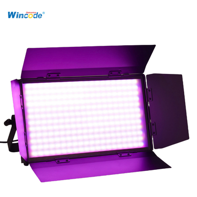 300W RGBW Panel LED Studio Light z Barndoor Regulowalna Temperatura DMX / RDM Control