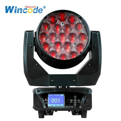 Dobra cena. 19x15W RGBW LED Wash Moving Head Light with DMX512 Control and 30000 Lux Brightness for Stage Lighting w Internecie