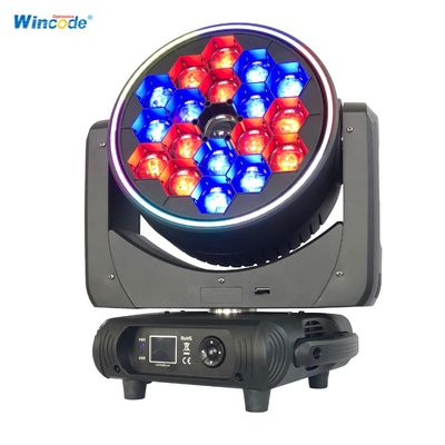 Dobra cena. K15 19x40W RGBW 4in1 LED Moving Head Light with 540° Pan Movement and Bee Eye Effects for Stage Lighting w Internecie