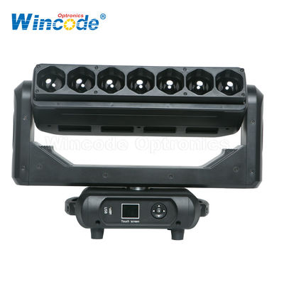 Dobra cena. Master Slave Control LED Poruszający się światło pixel bar 7 * 40 W z zoomem w inżynierii plastikowej ciała w Internecie